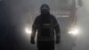 Ukraine -- Rescue workers at the site of Russian strike, Kyiv, 7Apr2025